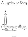 A Lighthouse SongColoring Page