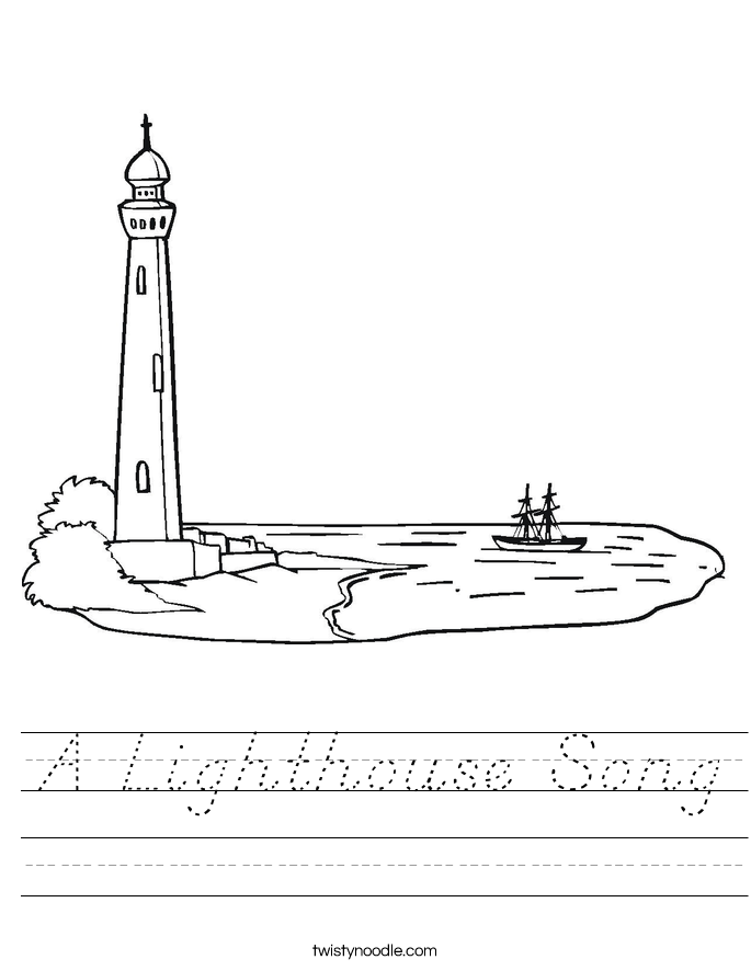 A Lighthouse Song Worksheet