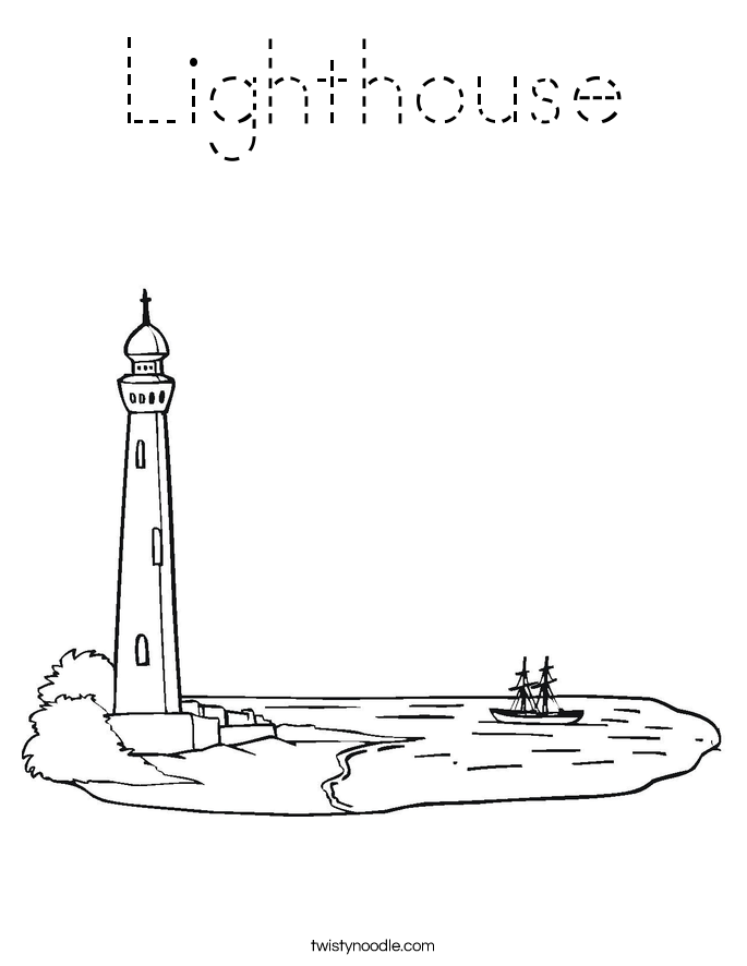 Lighthouse Coloring Page