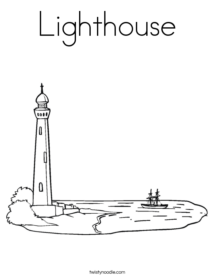 Lighthouse Coloring Page