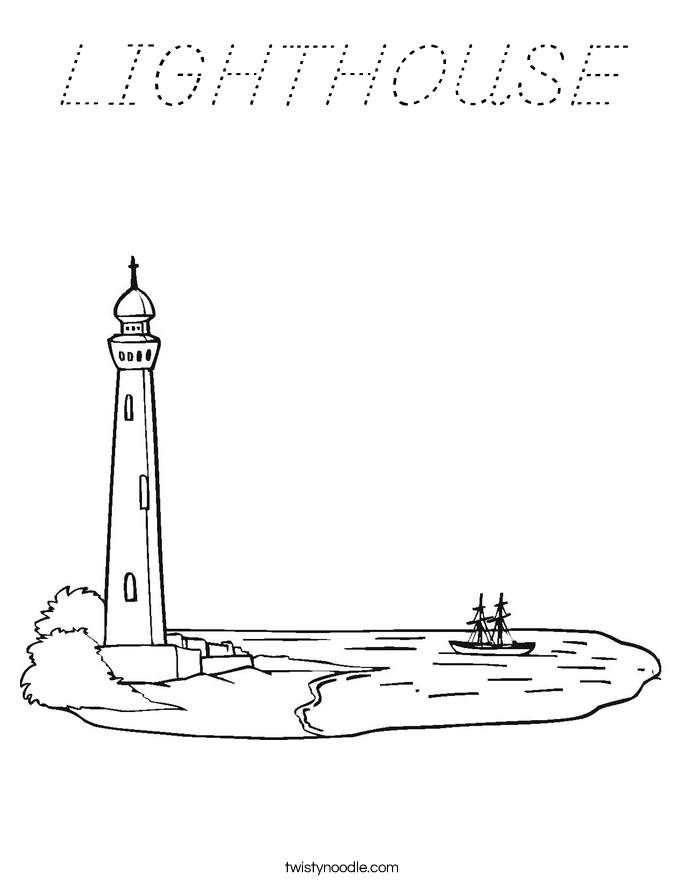 LIGHTHOUSE Coloring Page