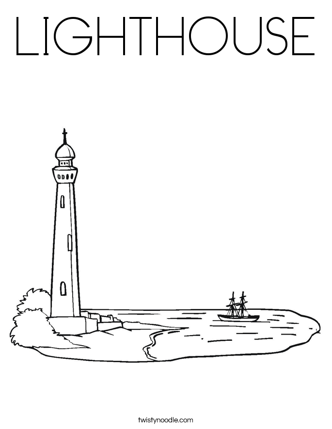 LIGHTHOUSE Coloring Page