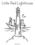 Little Red Lighthouse Coloring Page