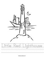 Little Red Lighthouse Handwriting Sheet