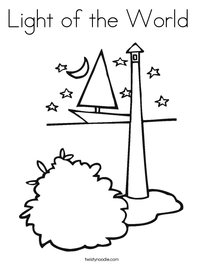 Light of the World  Coloring Page