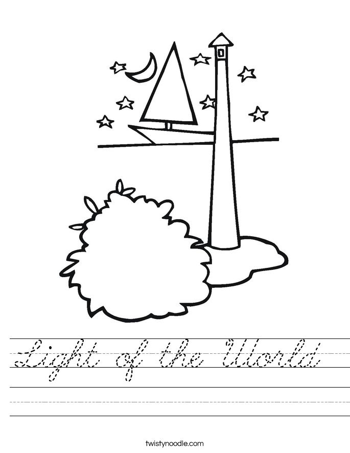 Light of the World  Worksheet