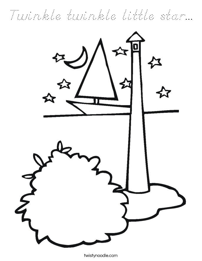 Twinkle twinkle little star... Coloring Page