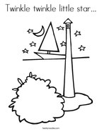 Twinkle twinkle little star Coloring Page