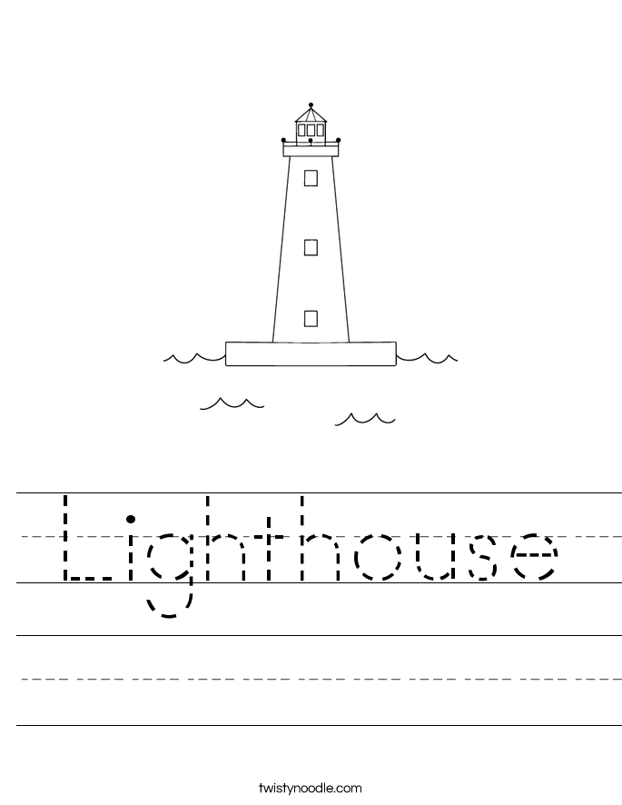 Lighthouse Worksheet Twisty Noodle Lighthouse Worksheet Twisty Noodle