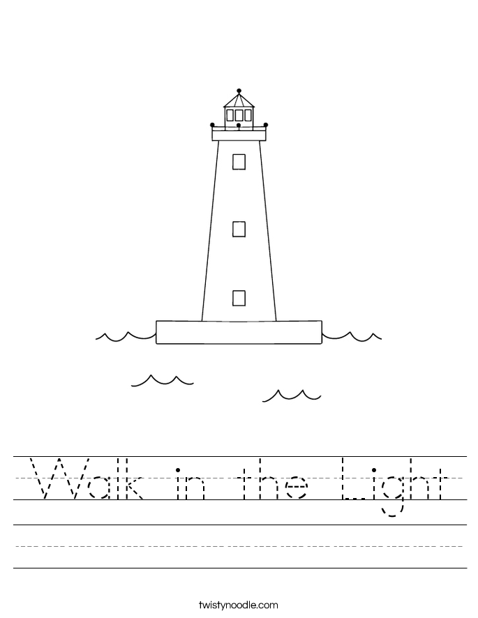 Walk in the Light Worksheet