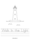 Walk in the Light Worksheet