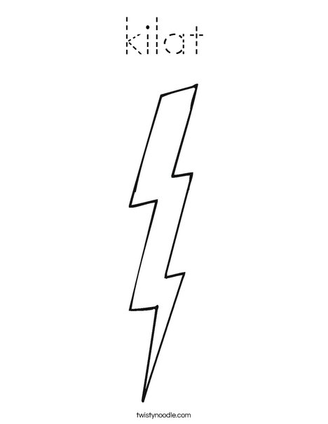 Lightning Coloring Page