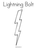 Lightning BoltColoring Page