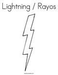 Lightning / RayosColoring Page