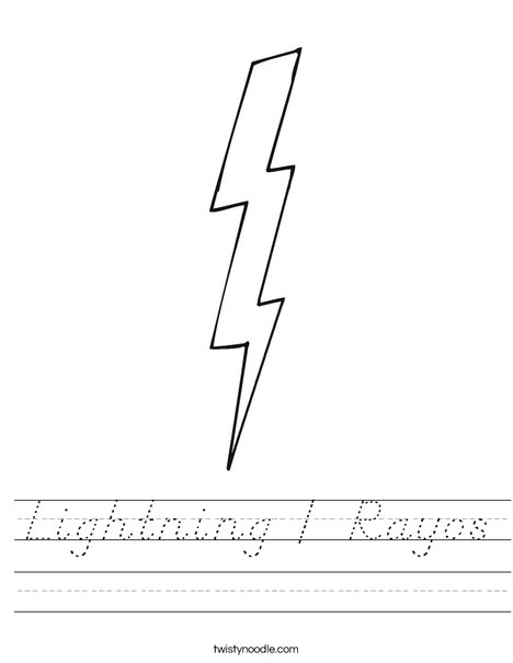 Lightning Worksheet