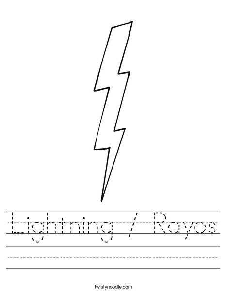 Lightning Worksheet