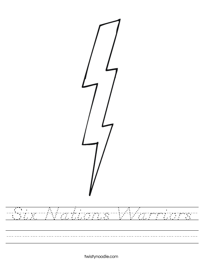 Six Nations Warriors Worksheet