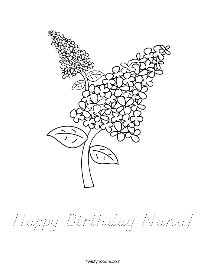 Happy Birthday Nana! Worksheet