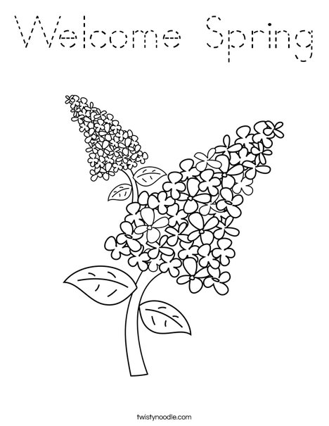 Lilacs Coloring Page