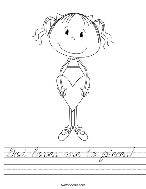 Lilly with Heart Worksheet