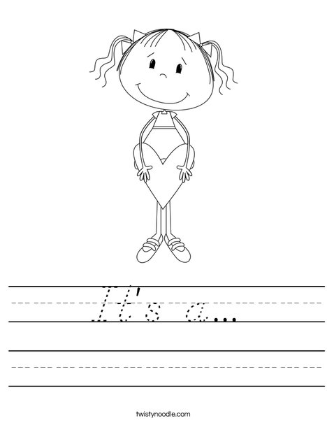 Lilly with Heart Worksheet