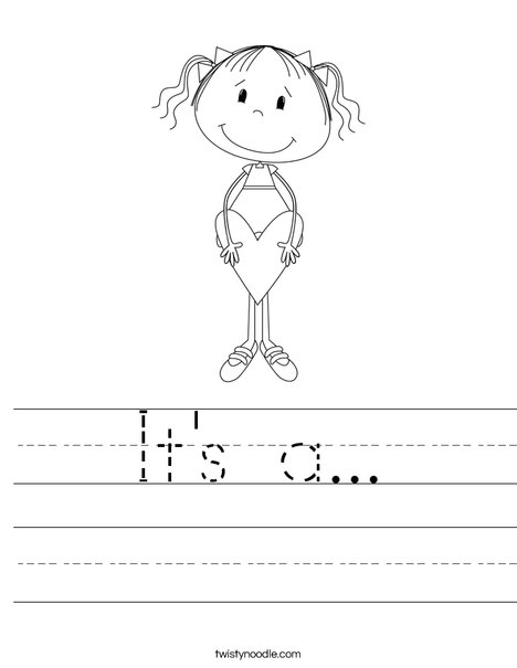 Lilly with Heart Worksheet