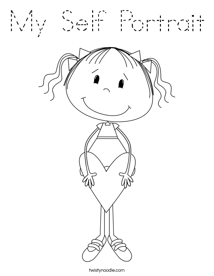 My Self Portrait Coloring Page