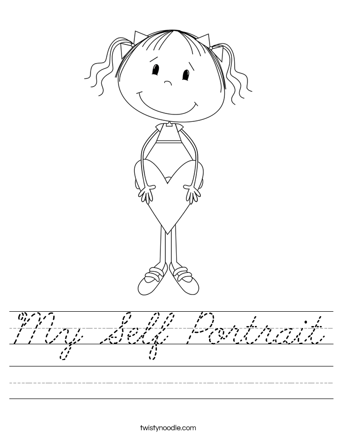 My Self Portrait Worksheet