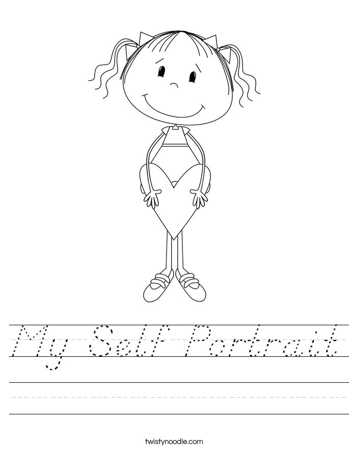 My Self Portrait Worksheet