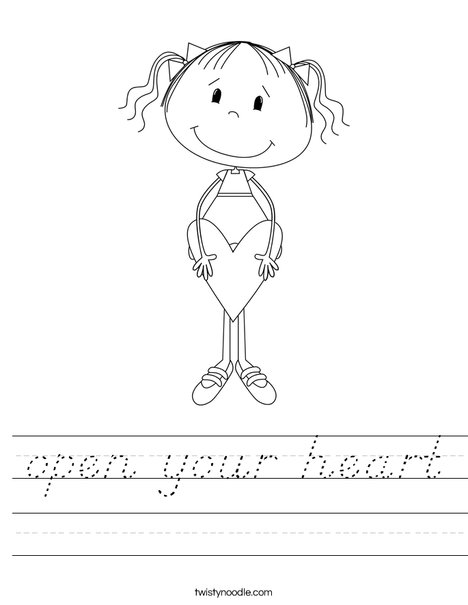 Lilly with Heart Worksheet