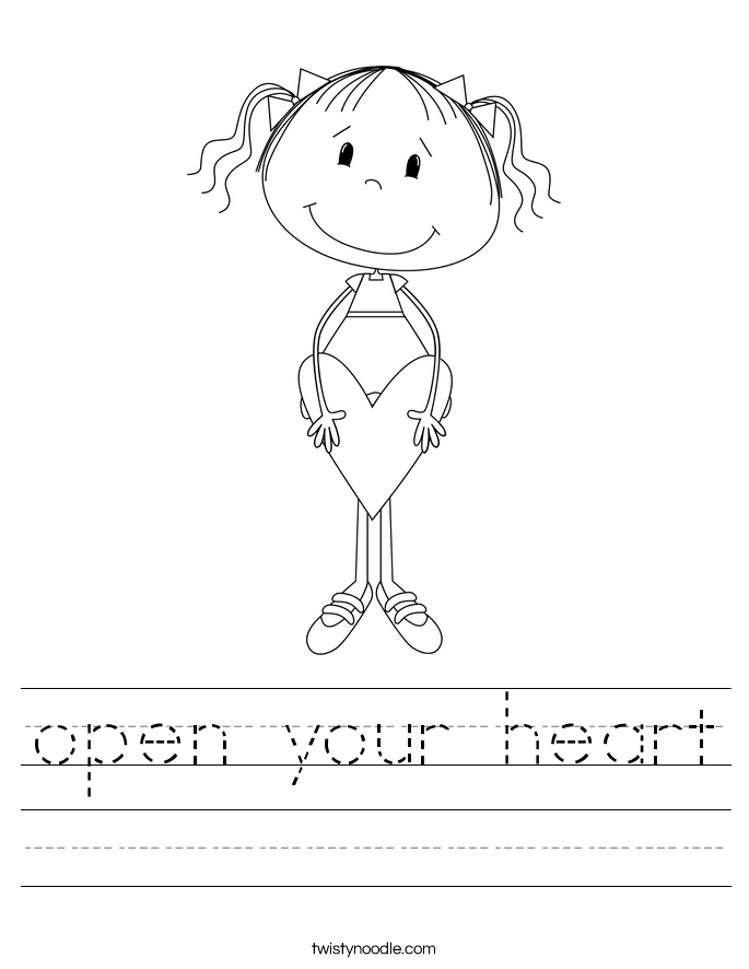 open your heart Worksheet