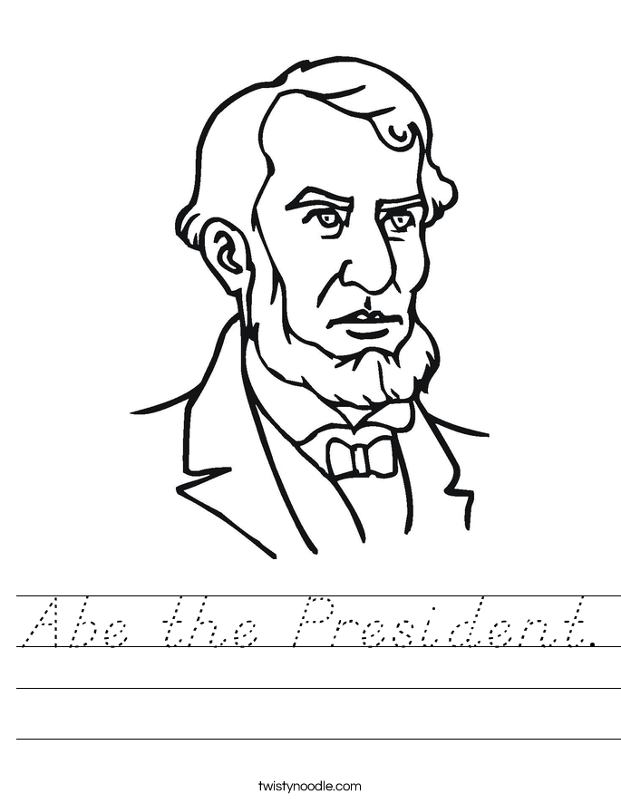 Abe the President. Worksheet