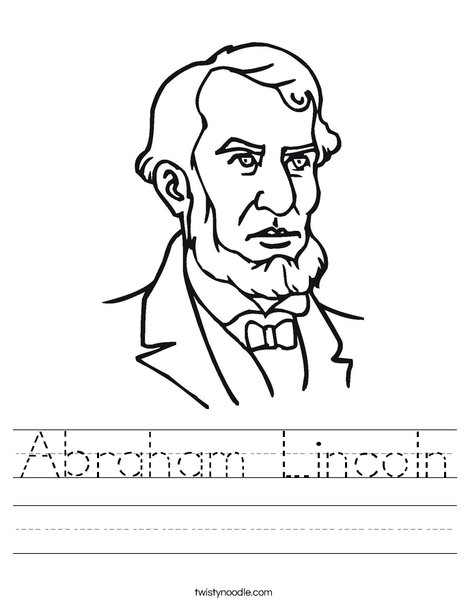 Abraham Lincoln Modern Vector Drawing - HEBSTREITS