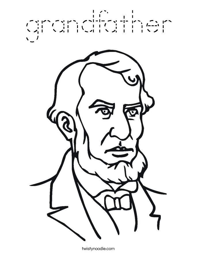 grandfather Coloring Page