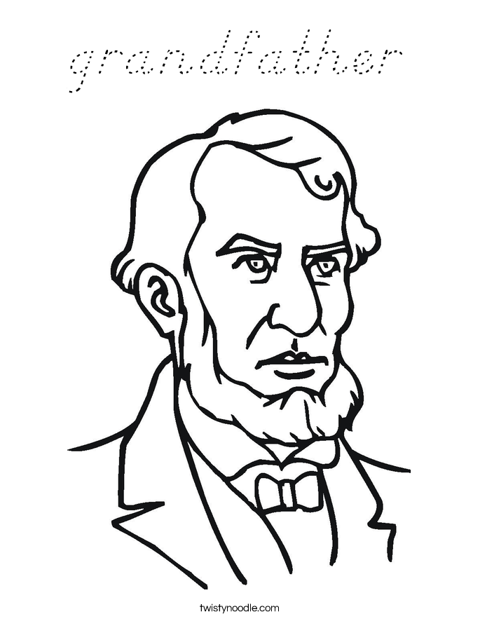 grandfather Coloring Page