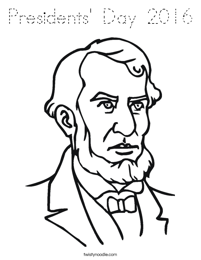 Presidents' Day 2016 Coloring Page