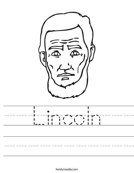 Abraham Lincoln Worksheet