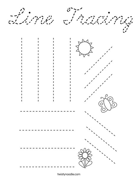 Line Tracing Coloring Page