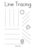 Line Tracing Coloring Page