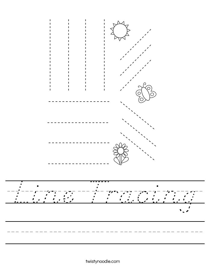 Line Tracing Worksheet