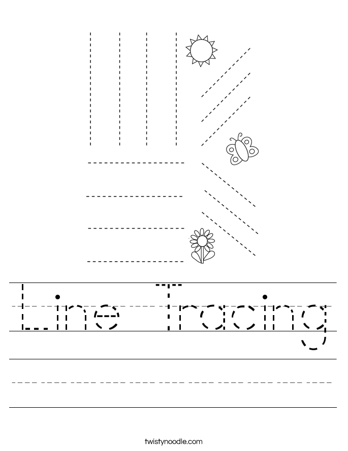 Line Tracing Worksheet