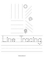 Line Tracing Handwriting Sheet