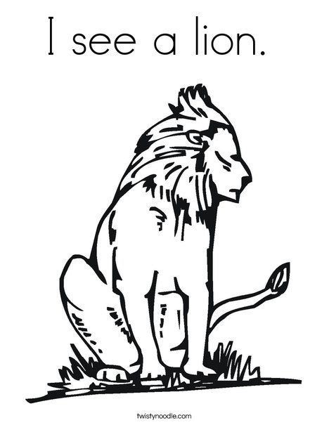 King Of The Jungle Coloring Page