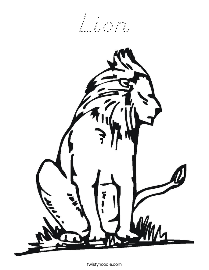 Lion Coloring Page