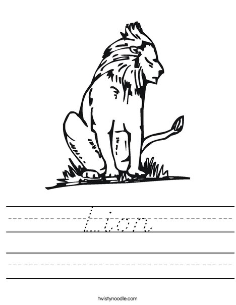 King of the Jungle Worksheet