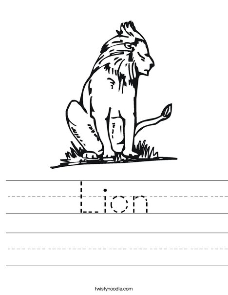 King of the Jungle Worksheet