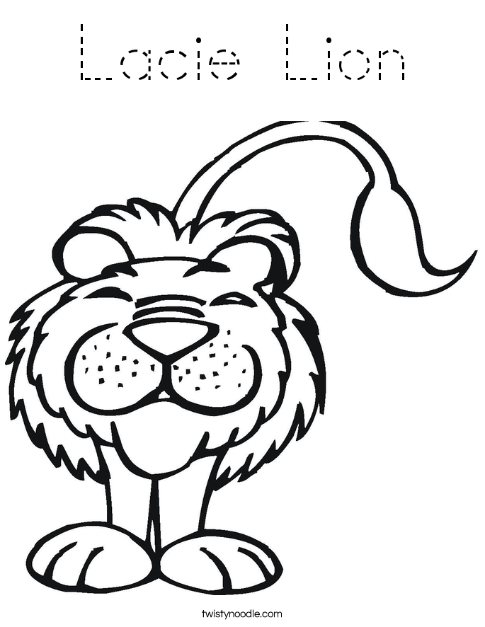 Lacie Lion Coloring Page