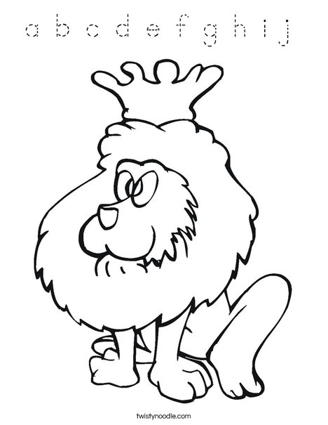 Lion King Coloring Page