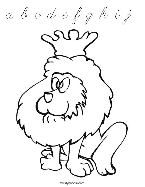 Lion King Coloring Page