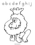 a b c d e f g h i j  Coloring Page